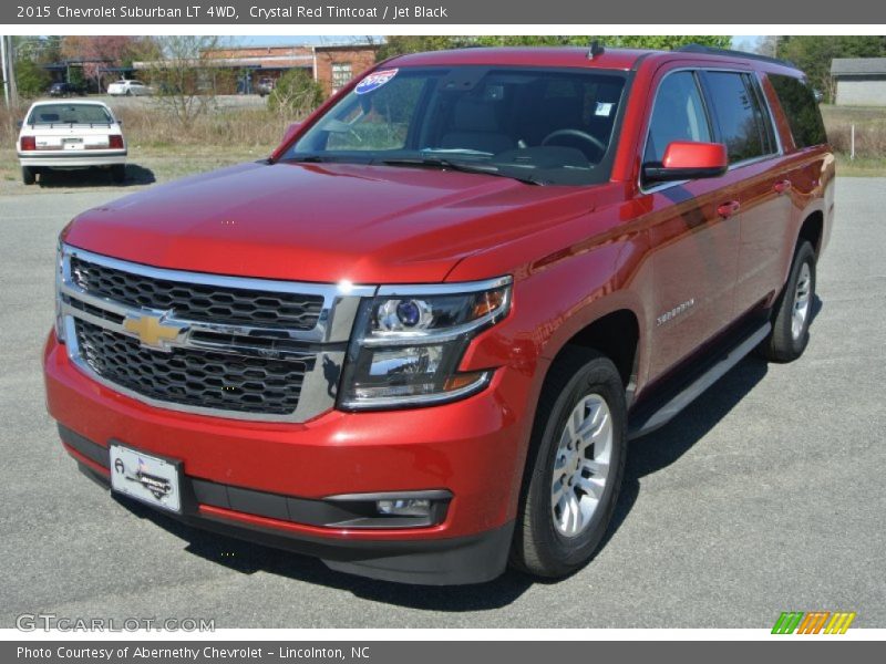 Crystal Red Tintcoat / Jet Black 2015 Chevrolet Suburban LT 4WD