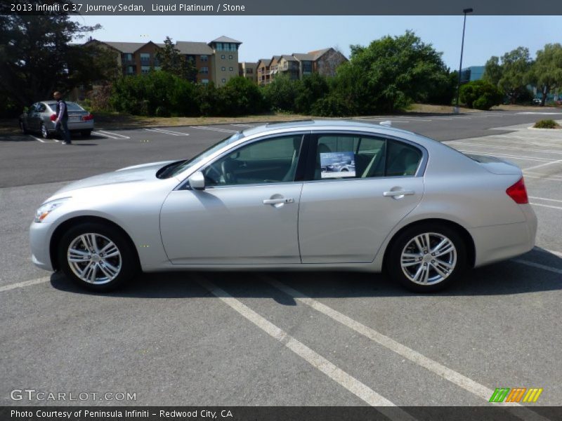 Liquid Platinum / Stone 2013 Infiniti G 37 Journey Sedan