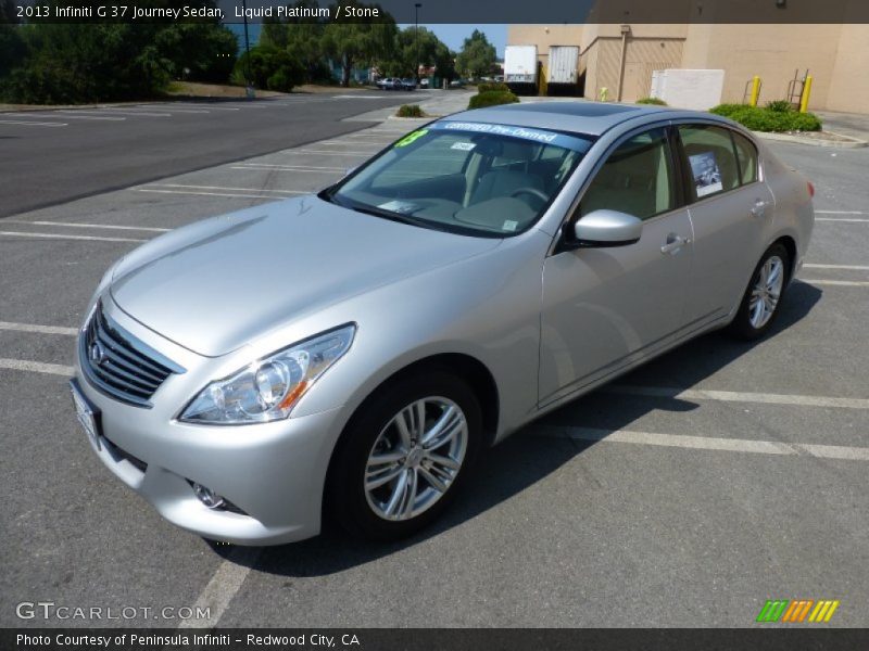 Liquid Platinum / Stone 2013 Infiniti G 37 Journey Sedan