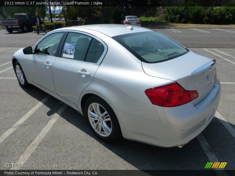 Liquid Platinum / Stone 2013 Infiniti G 37 Journey Sedan