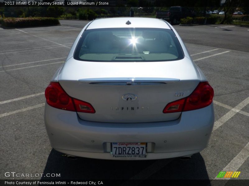 Liquid Platinum / Stone 2013 Infiniti G 37 Journey Sedan