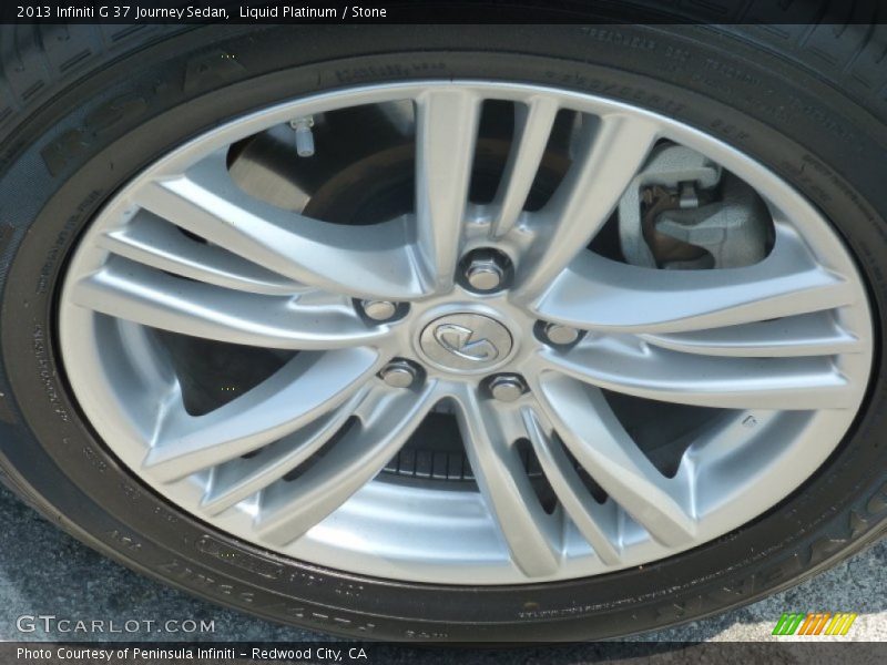 Liquid Platinum / Stone 2013 Infiniti G 37 Journey Sedan