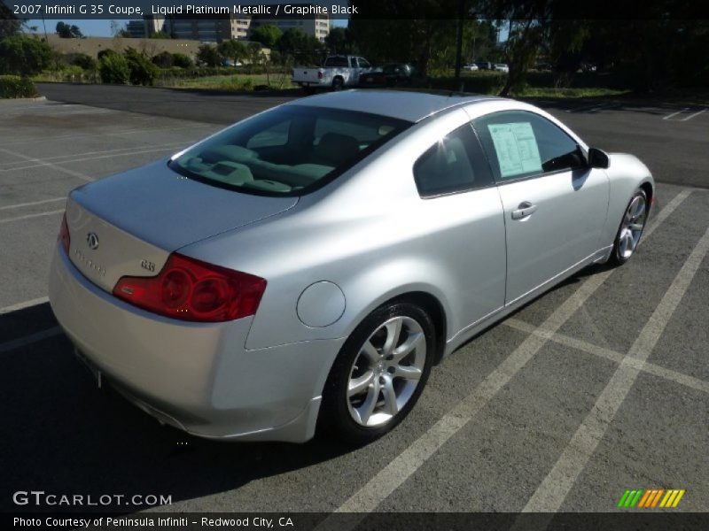Liquid Platinum Metallic / Graphite Black 2007 Infiniti G 35 Coupe