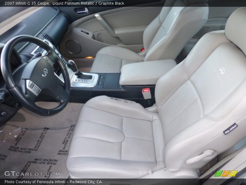 Liquid Platinum Metallic / Graphite Black 2007 Infiniti G 35 Coupe