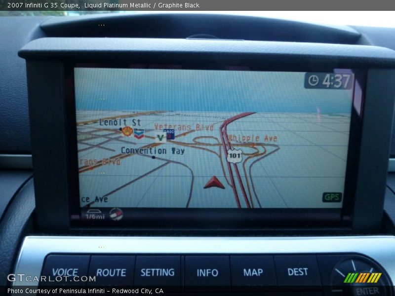 Liquid Platinum Metallic / Graphite Black 2007 Infiniti G 35 Coupe