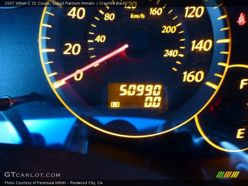 Liquid Platinum Metallic / Graphite Black 2007 Infiniti G 35 Coupe