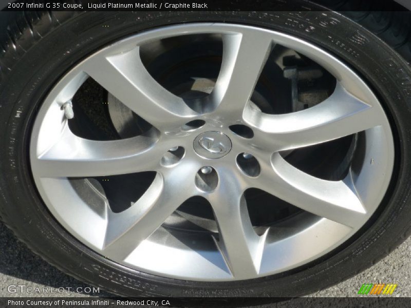 Liquid Platinum Metallic / Graphite Black 2007 Infiniti G 35 Coupe