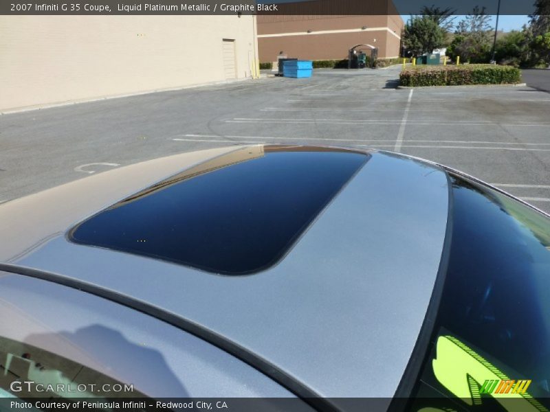 Liquid Platinum Metallic / Graphite Black 2007 Infiniti G 35 Coupe