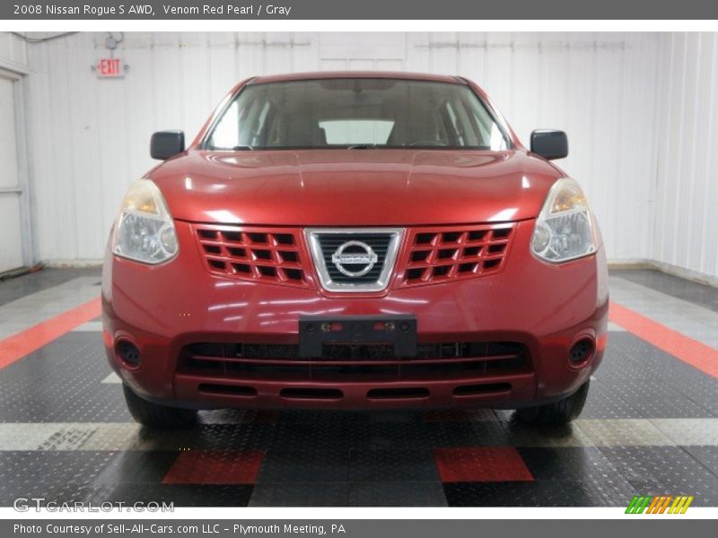 Venom Red Pearl / Gray 2008 Nissan Rogue S AWD