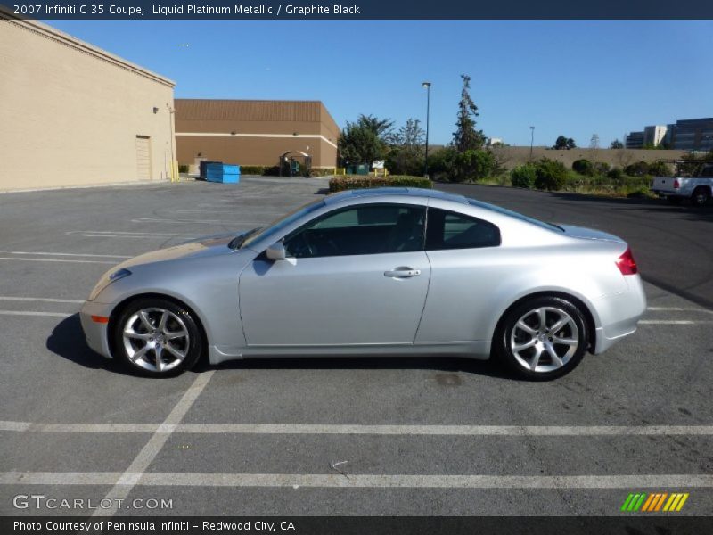 Liquid Platinum Metallic / Graphite Black 2007 Infiniti G 35 Coupe