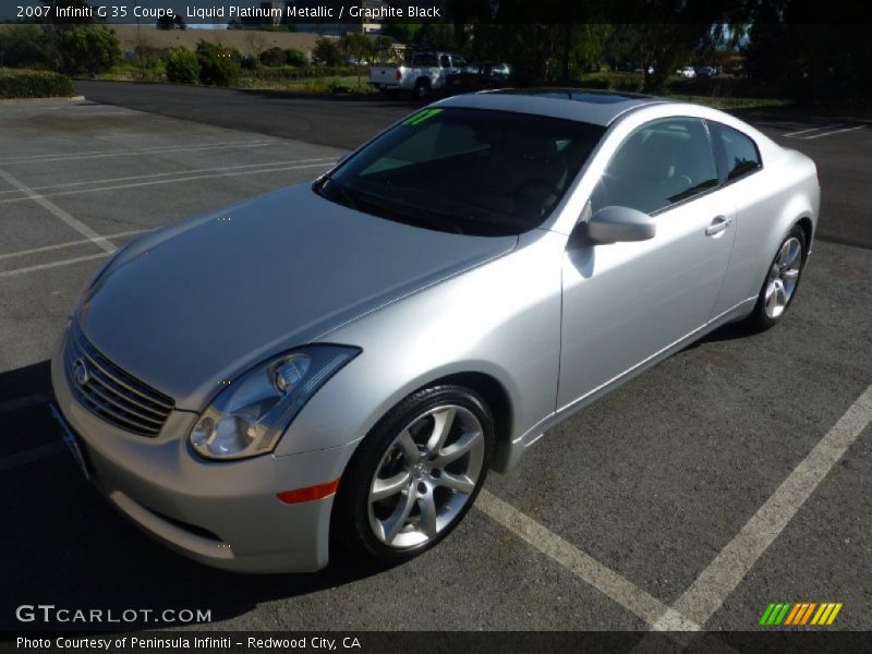 Liquid Platinum Metallic / Graphite Black 2007 Infiniti G 35 Coupe
