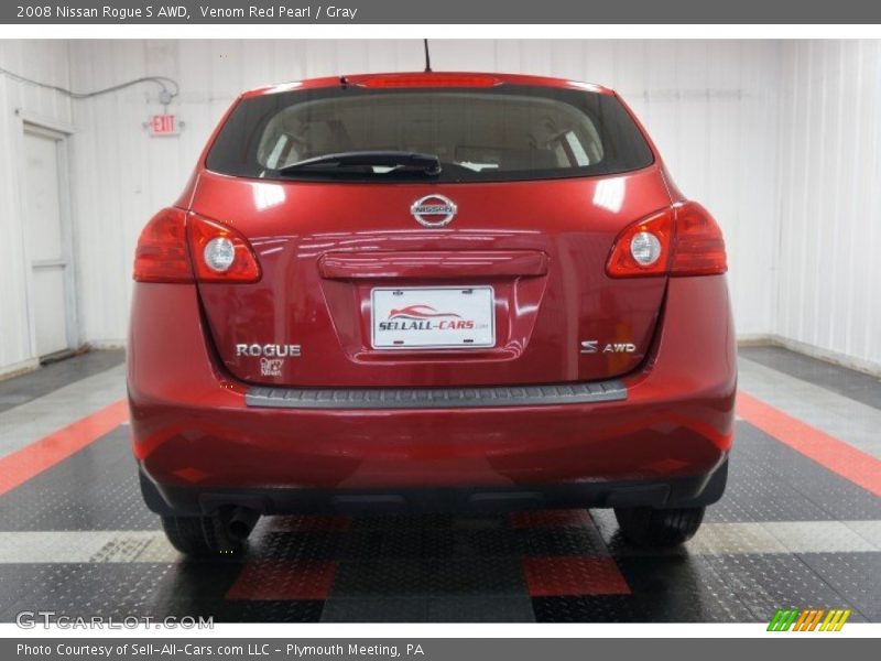 Venom Red Pearl / Gray 2008 Nissan Rogue S AWD