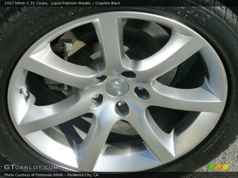 Liquid Platinum Metallic / Graphite Black 2007 Infiniti G 35 Coupe
