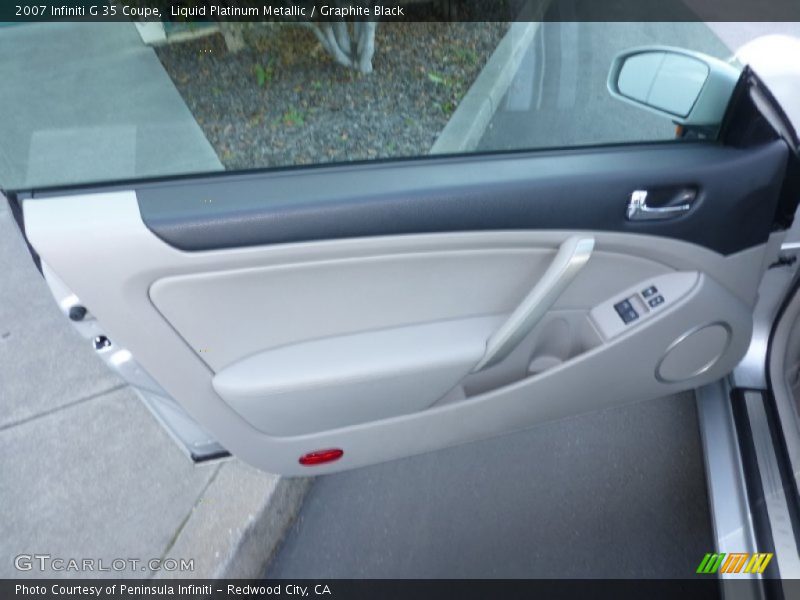 Liquid Platinum Metallic / Graphite Black 2007 Infiniti G 35 Coupe