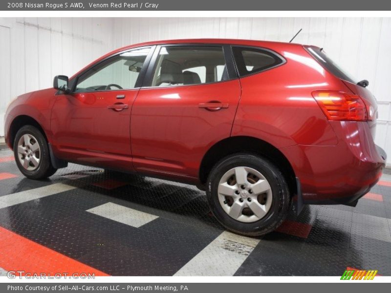 Venom Red Pearl / Gray 2008 Nissan Rogue S AWD