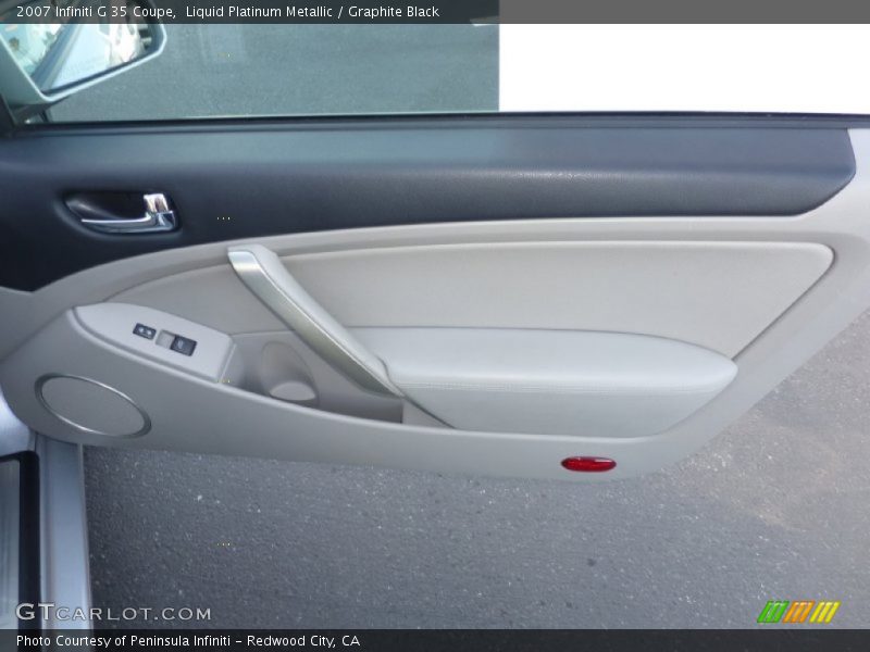 Liquid Platinum Metallic / Graphite Black 2007 Infiniti G 35 Coupe
