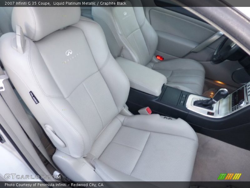 Liquid Platinum Metallic / Graphite Black 2007 Infiniti G 35 Coupe