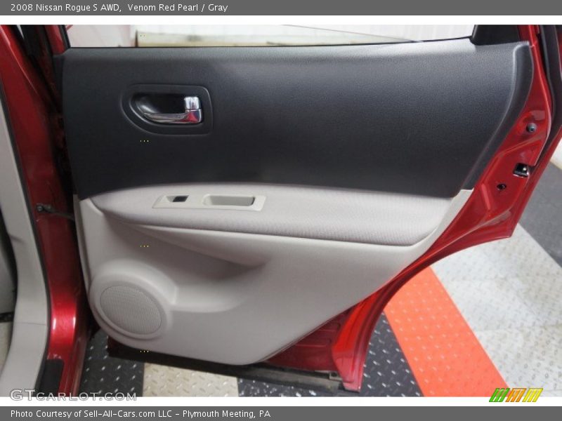 Venom Red Pearl / Gray 2008 Nissan Rogue S AWD