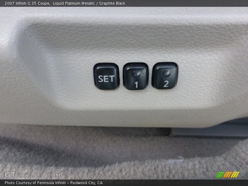 Liquid Platinum Metallic / Graphite Black 2007 Infiniti G 35 Coupe