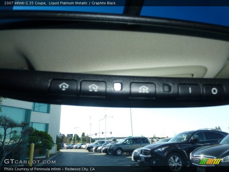 Liquid Platinum Metallic / Graphite Black 2007 Infiniti G 35 Coupe