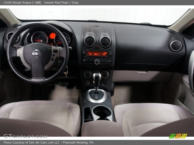 Venom Red Pearl / Gray 2008 Nissan Rogue S AWD