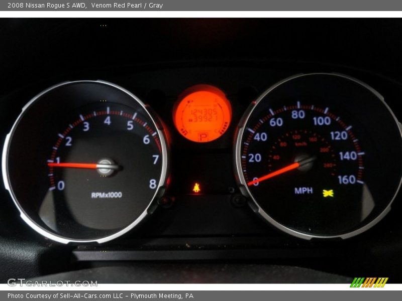 Venom Red Pearl / Gray 2008 Nissan Rogue S AWD