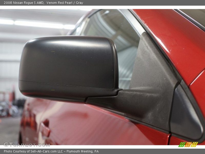 Venom Red Pearl / Gray 2008 Nissan Rogue S AWD
