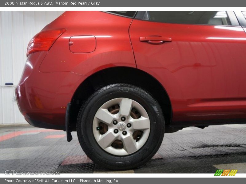 Venom Red Pearl / Gray 2008 Nissan Rogue S AWD