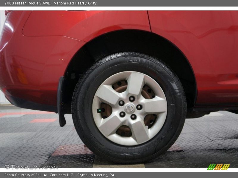 Venom Red Pearl / Gray 2008 Nissan Rogue S AWD