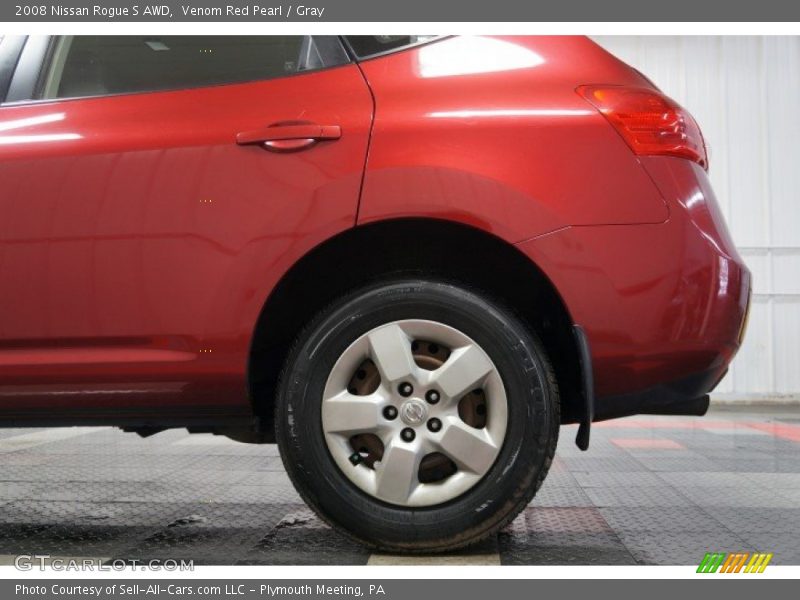 Venom Red Pearl / Gray 2008 Nissan Rogue S AWD