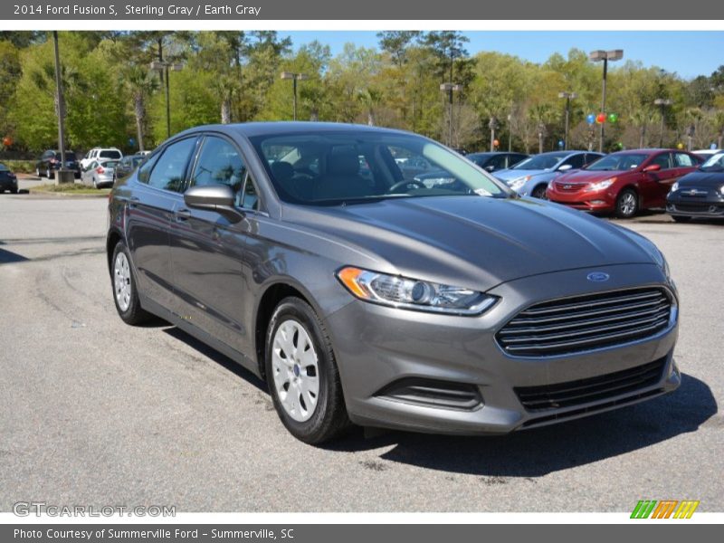Sterling Gray / Earth Gray 2014 Ford Fusion S