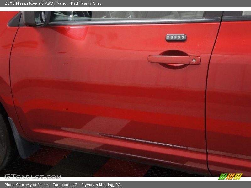 Venom Red Pearl / Gray 2008 Nissan Rogue S AWD