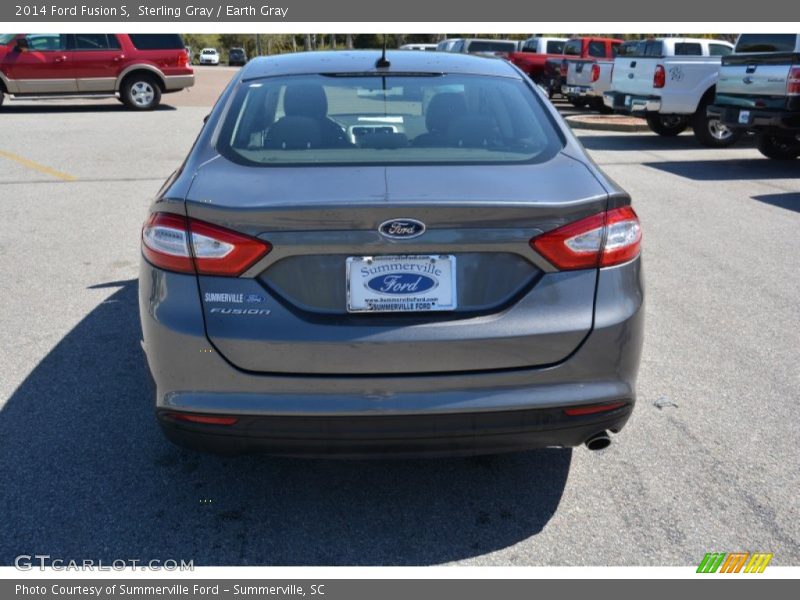 Sterling Gray / Earth Gray 2014 Ford Fusion S