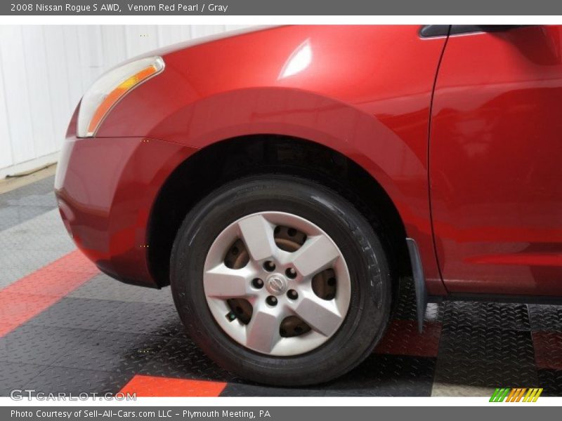 Venom Red Pearl / Gray 2008 Nissan Rogue S AWD