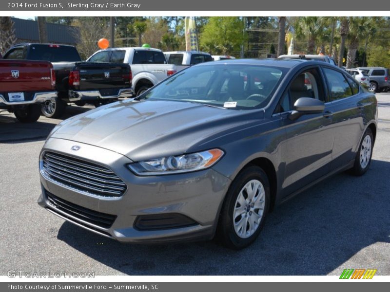 Sterling Gray / Earth Gray 2014 Ford Fusion S