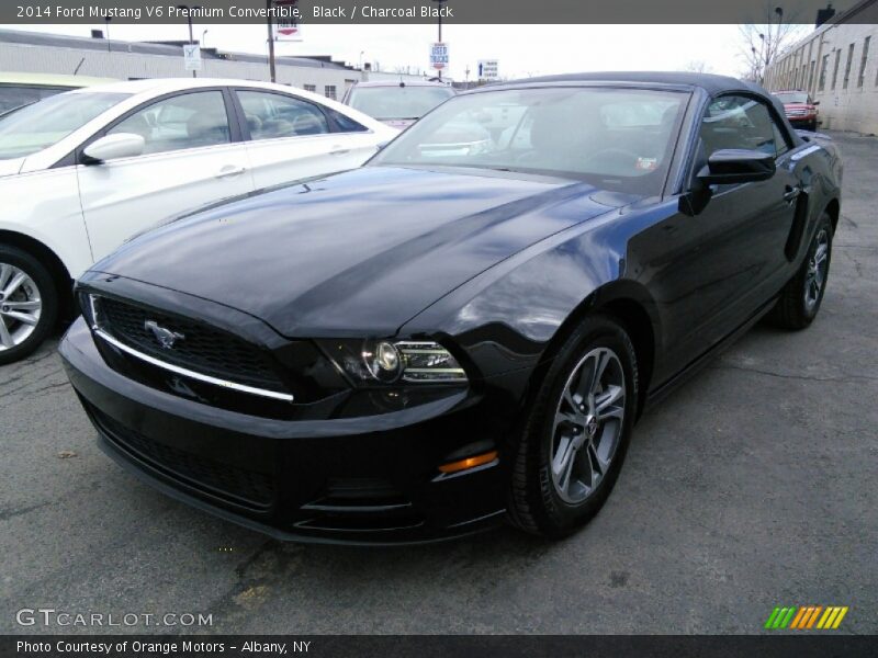 Black / Charcoal Black 2014 Ford Mustang V6 Premium Convertible