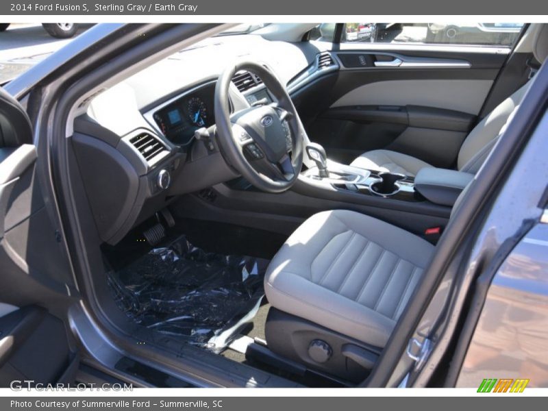 Sterling Gray / Earth Gray 2014 Ford Fusion S