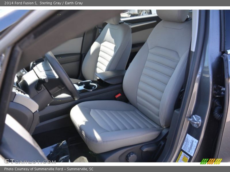 Sterling Gray / Earth Gray 2014 Ford Fusion S