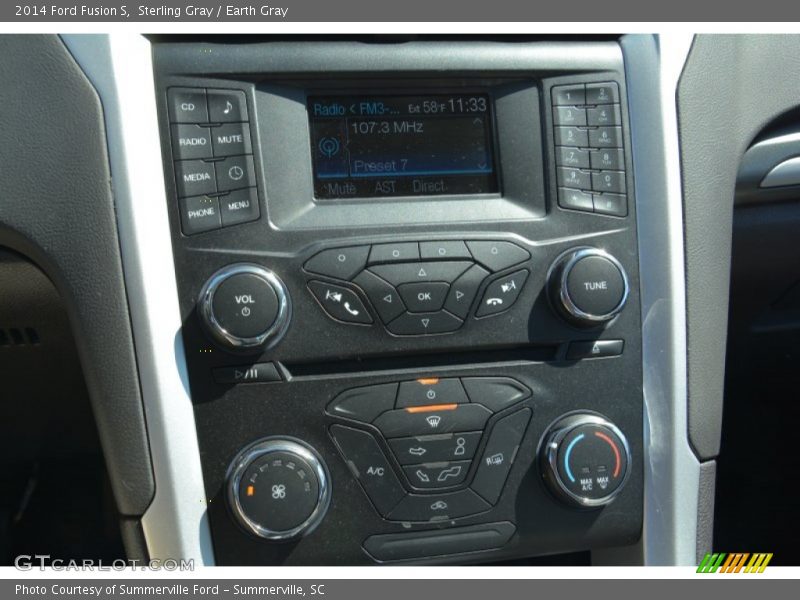 Sterling Gray / Earth Gray 2014 Ford Fusion S