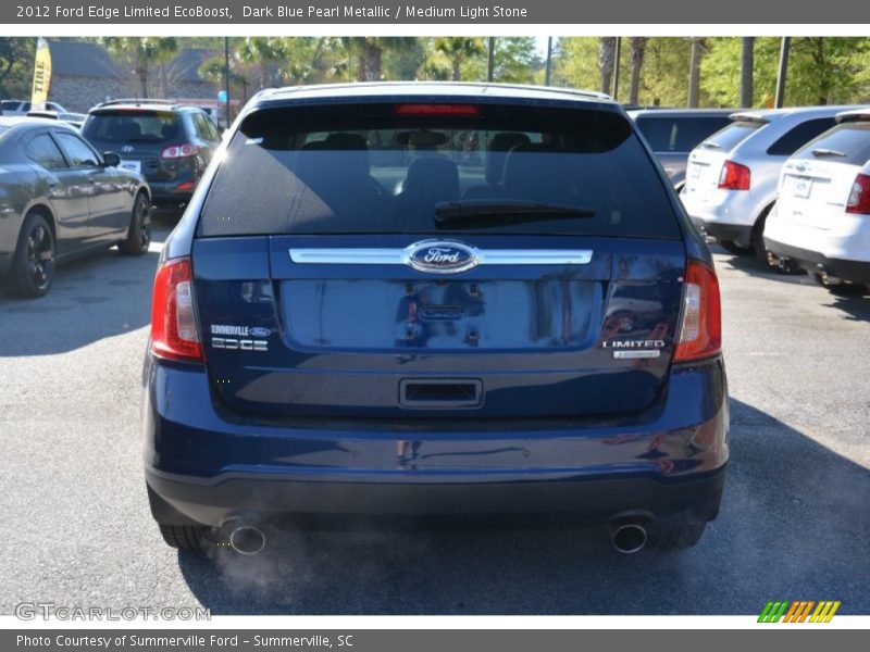 Dark Blue Pearl Metallic / Medium Light Stone 2012 Ford Edge Limited EcoBoost