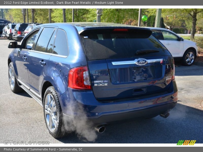 Dark Blue Pearl Metallic / Medium Light Stone 2012 Ford Edge Limited EcoBoost