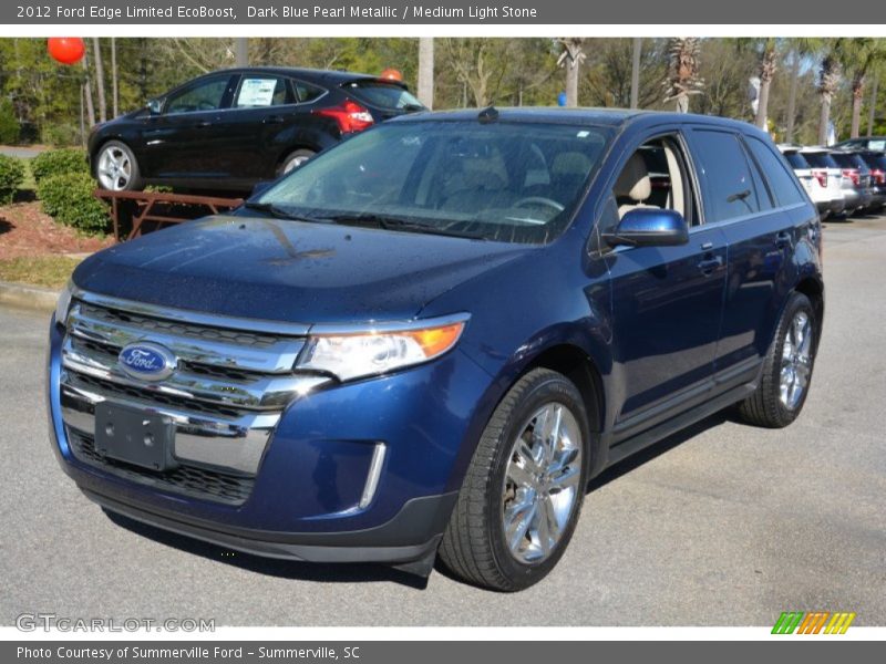 Dark Blue Pearl Metallic / Medium Light Stone 2012 Ford Edge Limited EcoBoost