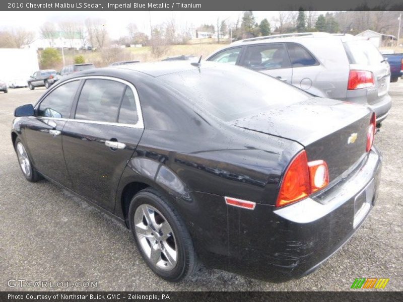 Imperial Blue Metallic / Titanium 2010 Chevrolet Malibu LS Sedan