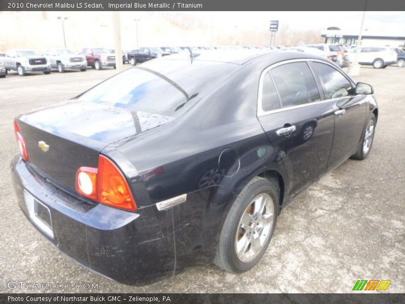 Imperial Blue Metallic / Titanium 2010 Chevrolet Malibu LS Sedan