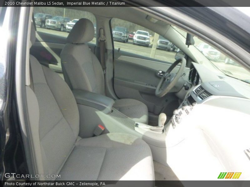 Imperial Blue Metallic / Titanium 2010 Chevrolet Malibu LS Sedan
