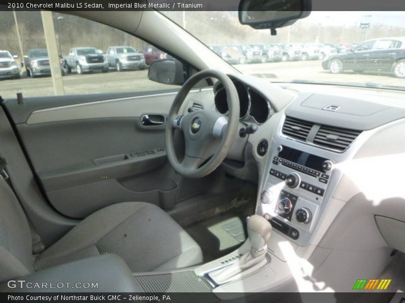 Imperial Blue Metallic / Titanium 2010 Chevrolet Malibu LS Sedan