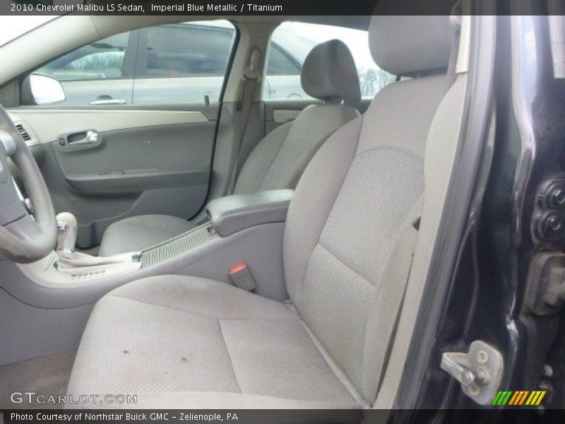 Imperial Blue Metallic / Titanium 2010 Chevrolet Malibu LS Sedan