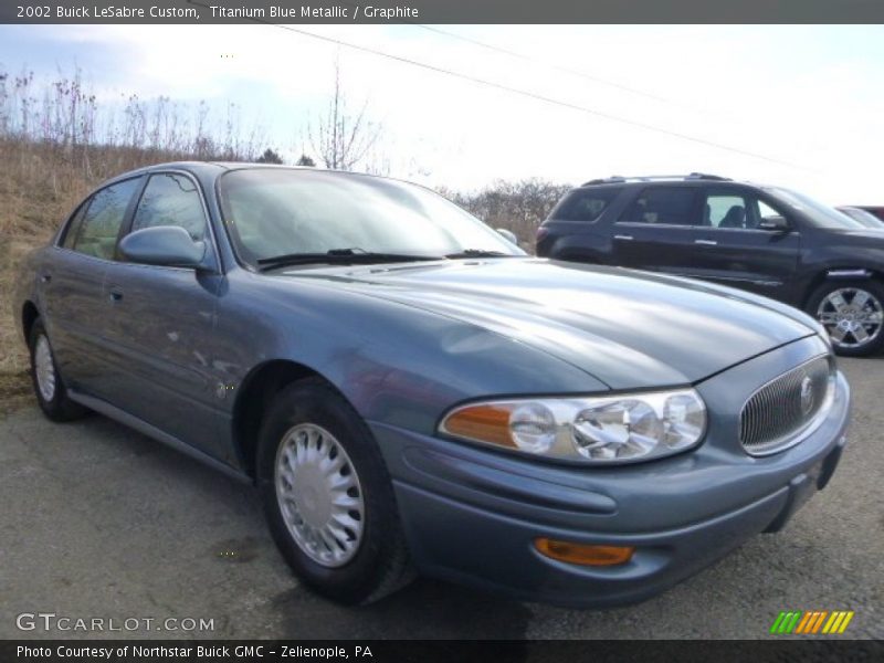 Titanium Blue Metallic / Graphite 2002 Buick LeSabre Custom