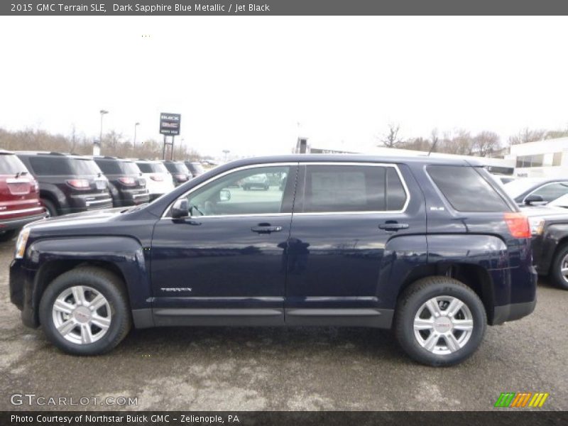 Dark Sapphire Blue Metallic / Jet Black 2015 GMC Terrain SLE
