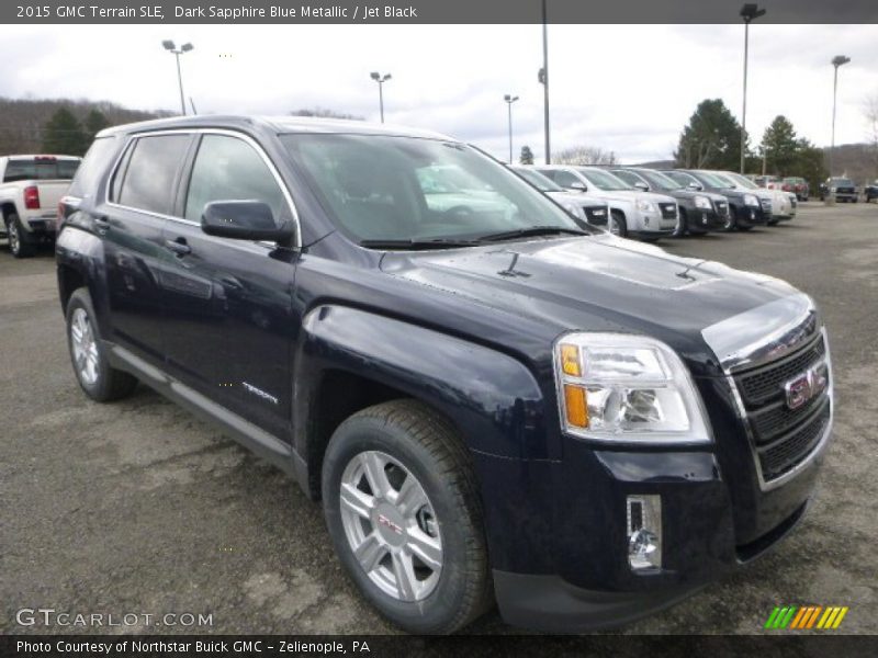 Dark Sapphire Blue Metallic / Jet Black 2015 GMC Terrain SLE
